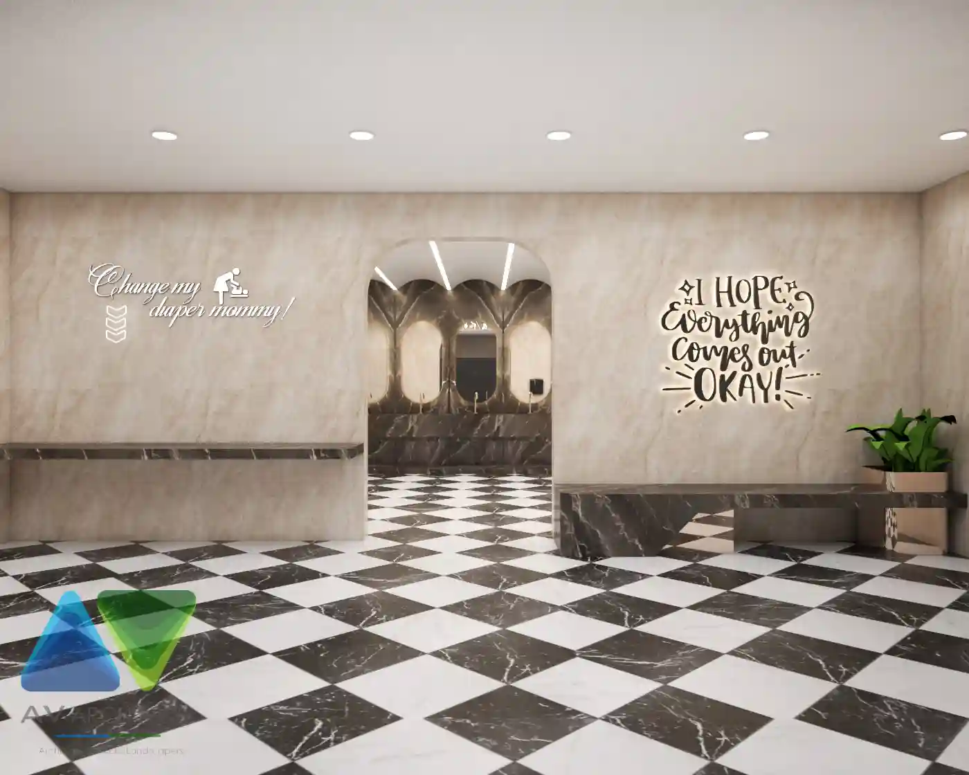 Toilets commercial Interior Project